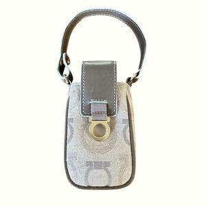 Salvatore Ferragamo Rare Vintage 1970s Gancini Monogram Mini Pouch/Bag